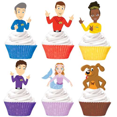 The Wiggle Edible Icing Cupcake Images